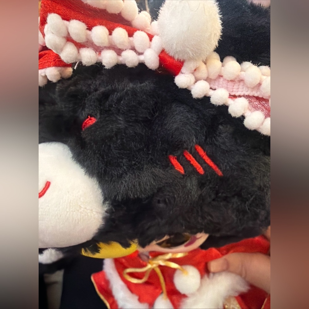 Baby Three Romantic Wedding  400% Plush-BLACK Bunny Special Eyes - Picture 8 of 14